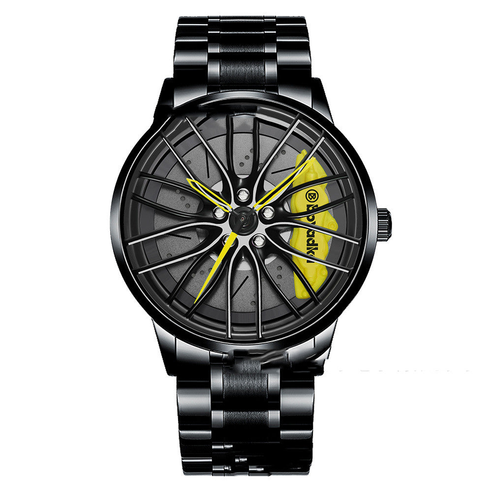 Men's And Women's Fashion Creative Wheel Waterproof Watch