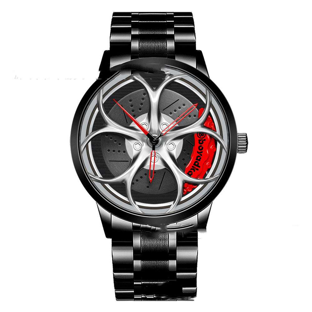 Men's And Women's Fashion Creative Wheel Waterproof Watch