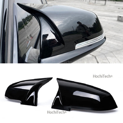 2 pieces Rearview Mirror Cover Cap Carbon Black for BMW Series 1 2 3 4 X M 220i 328i 420i F20 F21 F22 F23 F30 F32 F33 F36 X1