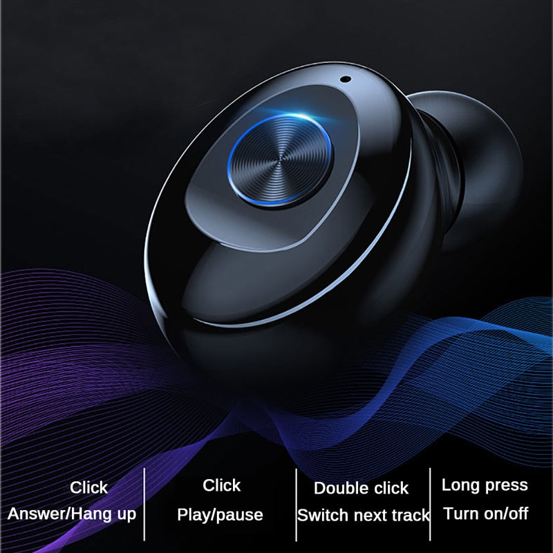 TWS 5.0 Bluetooth Earphone Wireless Color Earphone Mini Inear Sports Gaming Headset Noise Cancelling Headset for Oneplus Phone