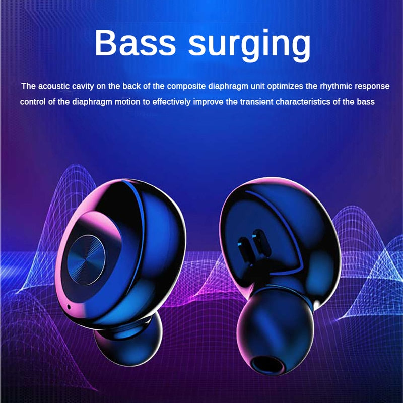 TWS 5.0 Bluetooth Earphone Wireless Color Earphone Mini Inear Sports Gaming Headset Noise Cancelling Headset for Oneplus Phone