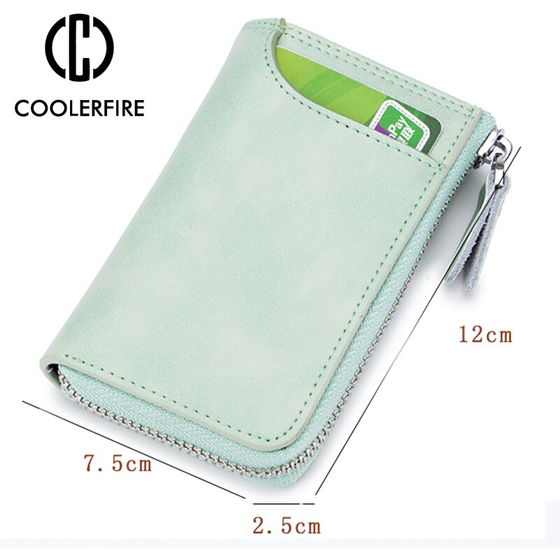 Fashion Elegant Women Short Leather Wallet Portable Solid Color Purse Hot Female Change Purse Lady Clutch PJ041