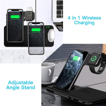 Fast Wireless Charger Stand For iPhone  Apple Watch