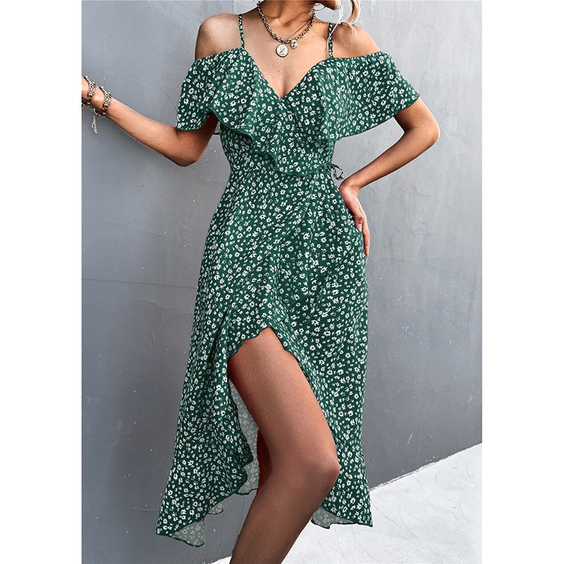 Spring Summer Sexy Straps Dress Women