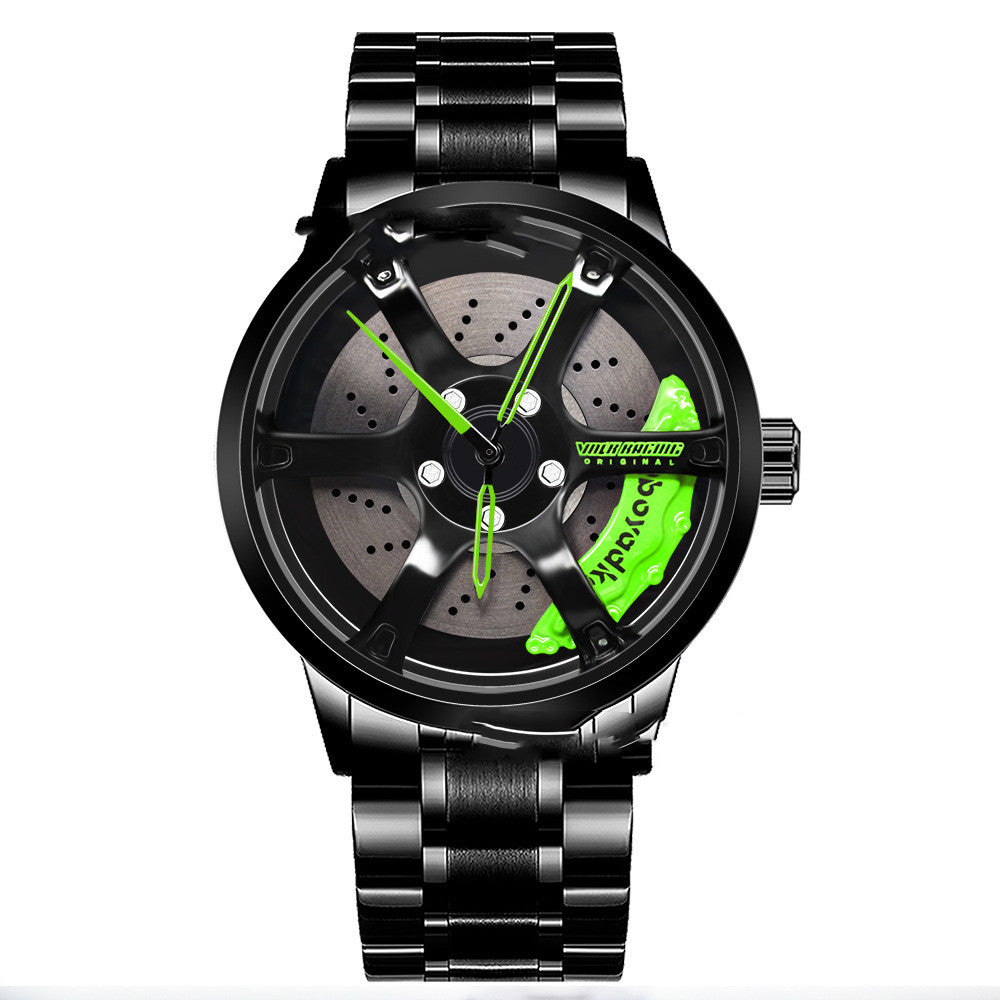 Men's And Women's Fashion Creative Wheel Waterproof Watch