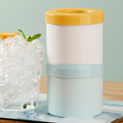 2 In 1 Ice Bucket Mold With Lid Space Saving Cube Maker