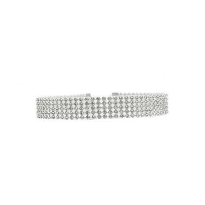 Full Crystal Rhinestone Choker Necklace "Wedding Jewelry"