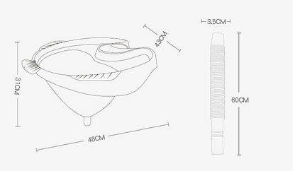 Mobile Salon Portable Foldable Silicone Shampoo Basin with Drain Tube Plastic