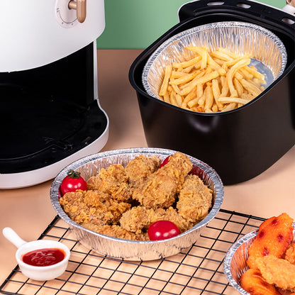 Non-stick Aluminum Foil Liners Air Fryer Disposable Paper L