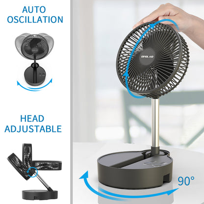 10000mAh Battery Operated Oscillating Fan