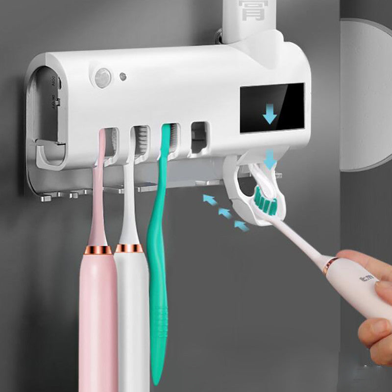 Intelligent UV Toothbrush Sterilizer Automatic Toothpaste Squeezer