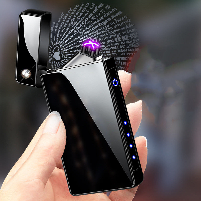 Electric Lighter USB Charging Dual-fire Lighter Gift