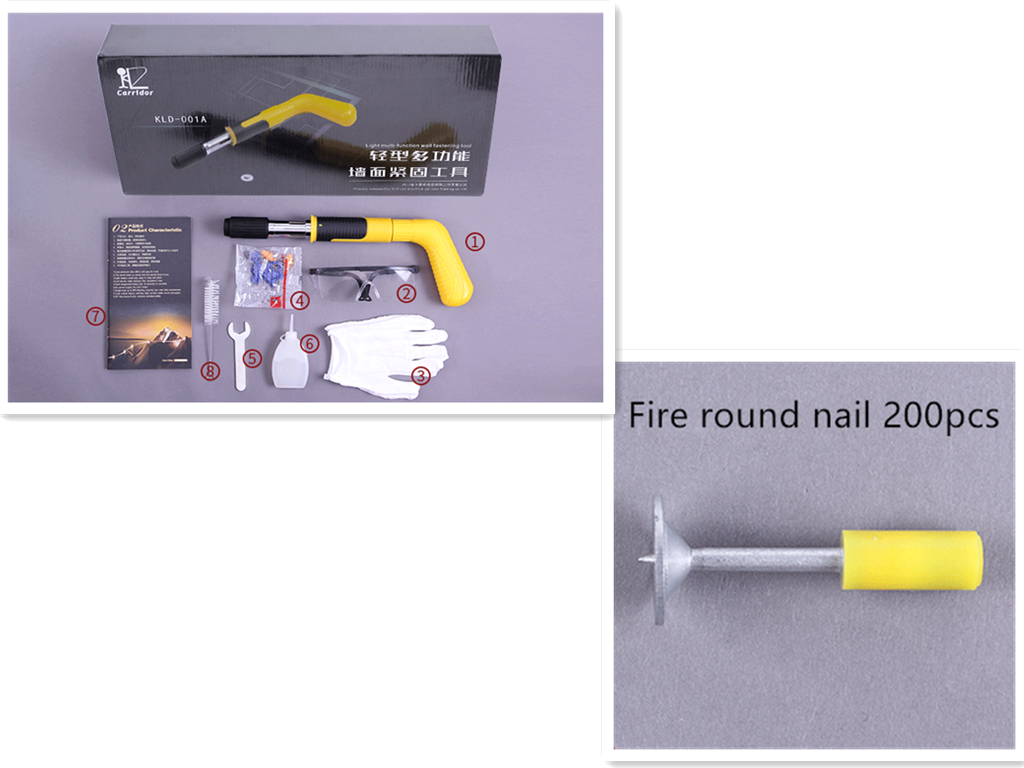 Manual Steel Nails Guns Rivet Tool Concrete Steel Wall Anchor