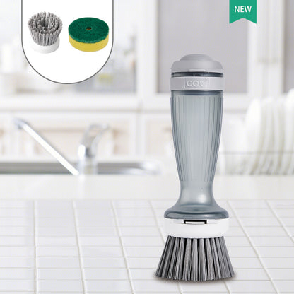 Pot Brush Dish Brush Dish Scrub Brush With Soap Dispenser