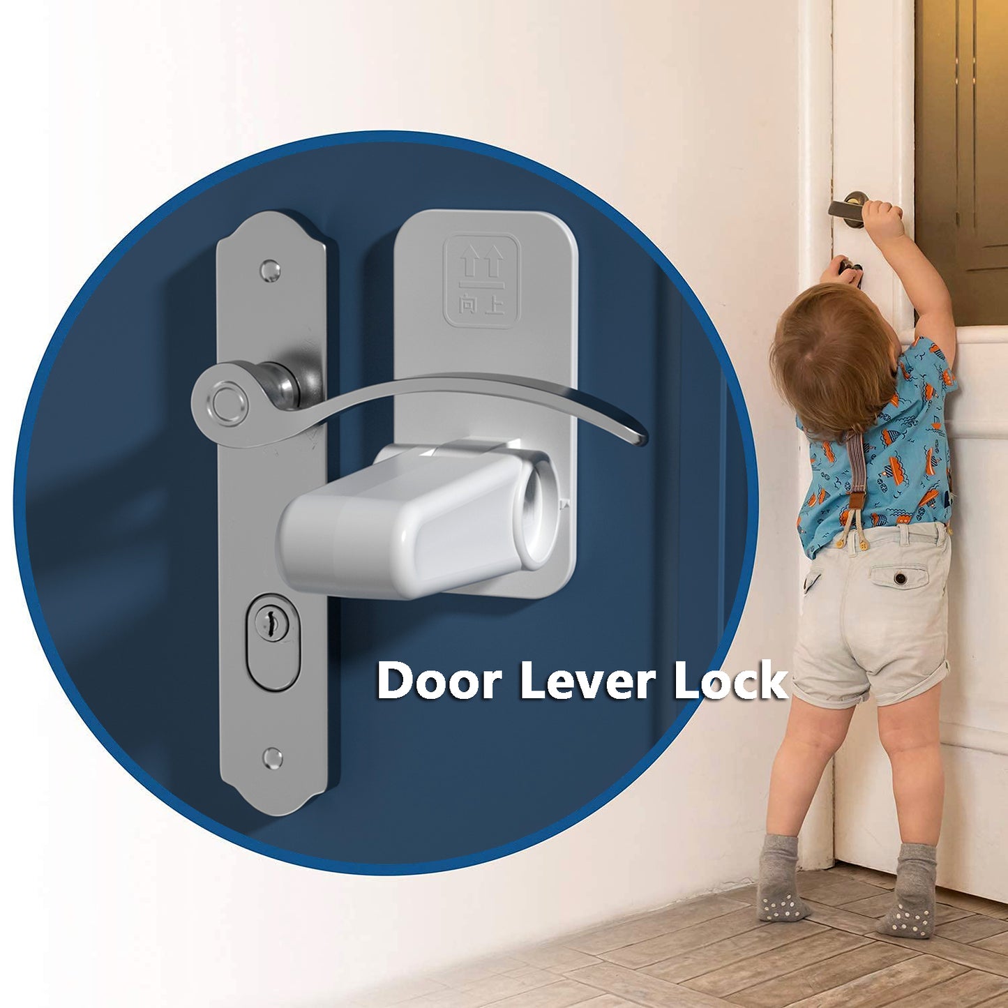 Door Lever Lock Child Pets Safety Lock Door