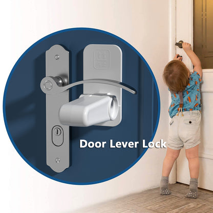 Door Lever Lock Child Pets Safety Lock Door