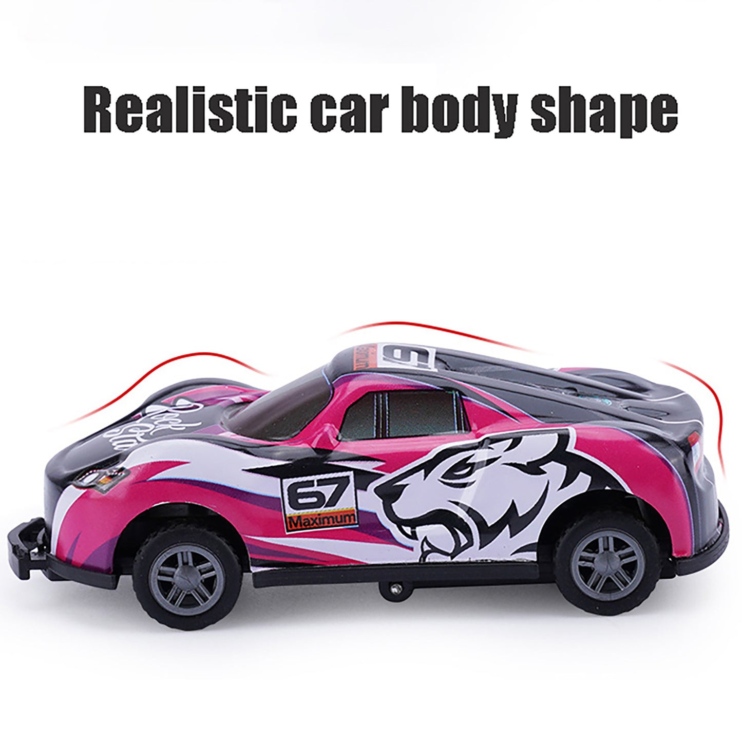 Flip Stunt Car Alloy Pull Back 4wd Racing Car Model Cool Graffiti Friction Diecasting