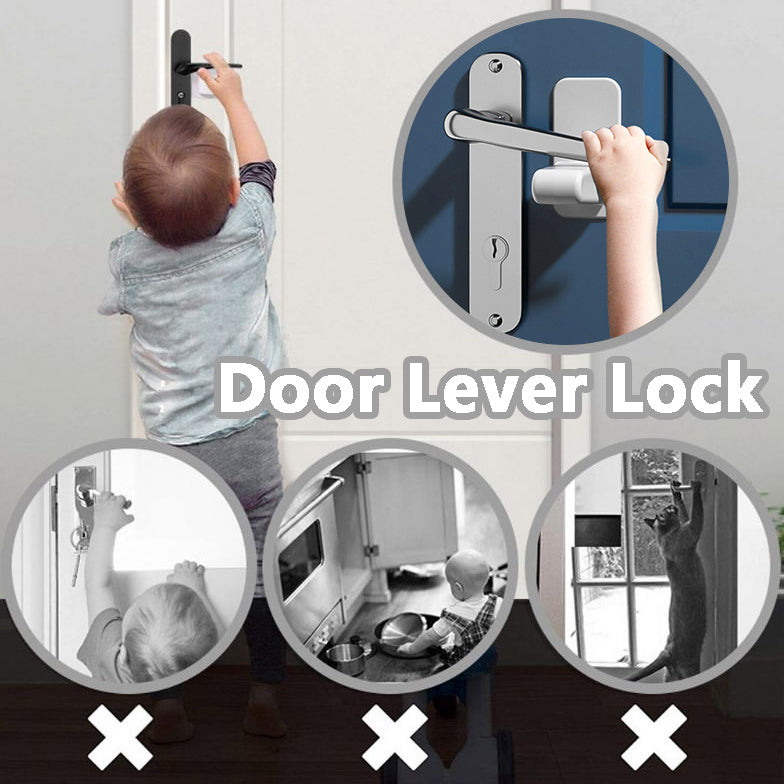 Door Lever Lock Child Pets Safety Lock Door