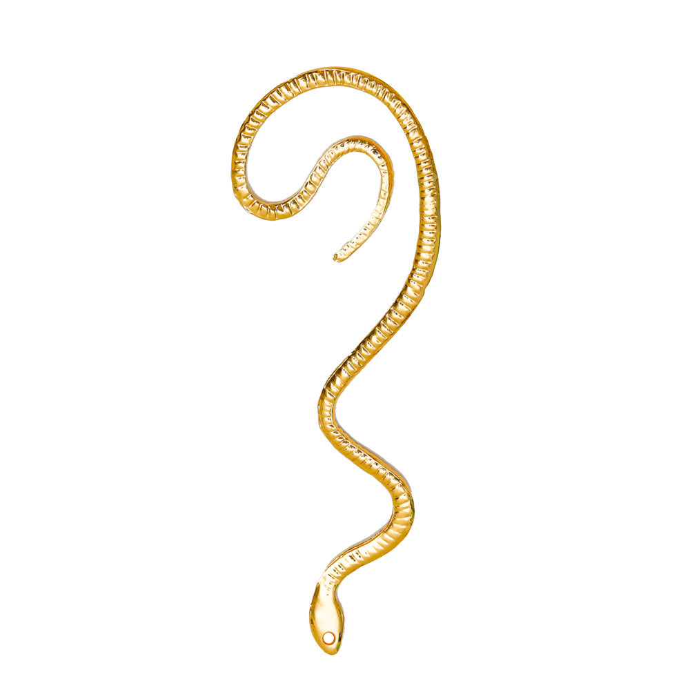 Non-hole Ear Clip Vintage Zircon Snake-shaped