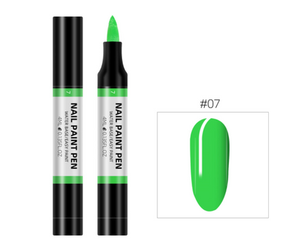 24 Color Nail Polish Painting Pen 3D Painting