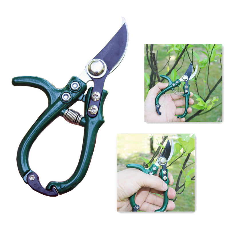 Multifunctional Garden Scissors Pruning Shears Manual With Safety Buckle Stainless Steel