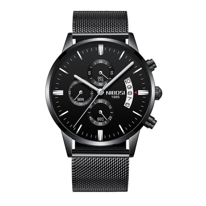 Top Brand Men's Quartz Clock Waterproof Sports Chronograph