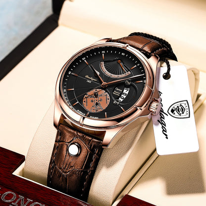 Top Brand Luxury Waterproof Date Quartz Watch