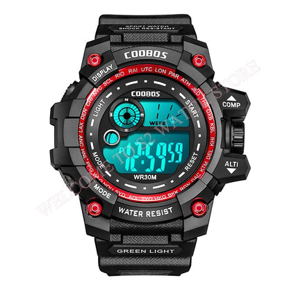 Cool Luminous Men Sport Watch High-end Silicone Strap