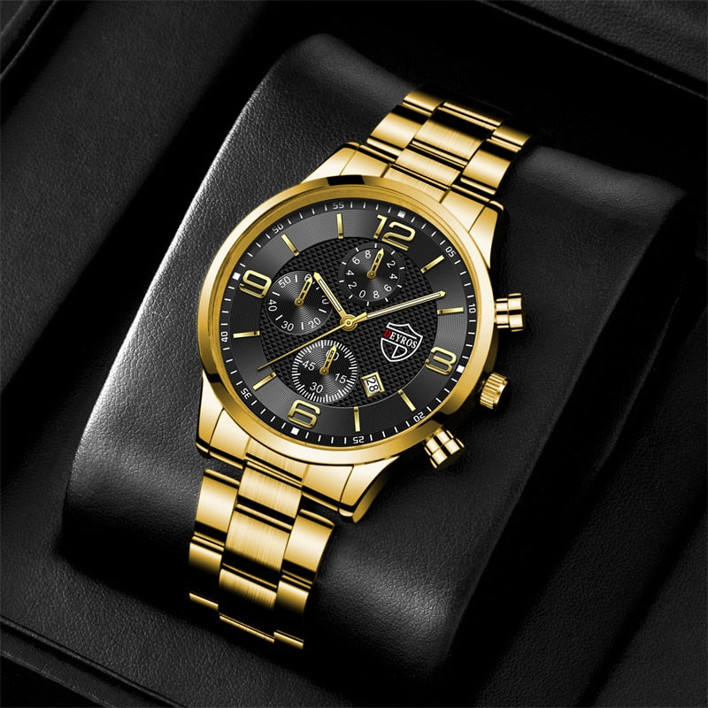 Luxury Gold Bracelet Business Watch