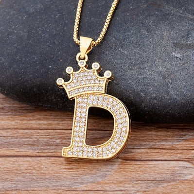 Alphabet Pendant Chain Necklace