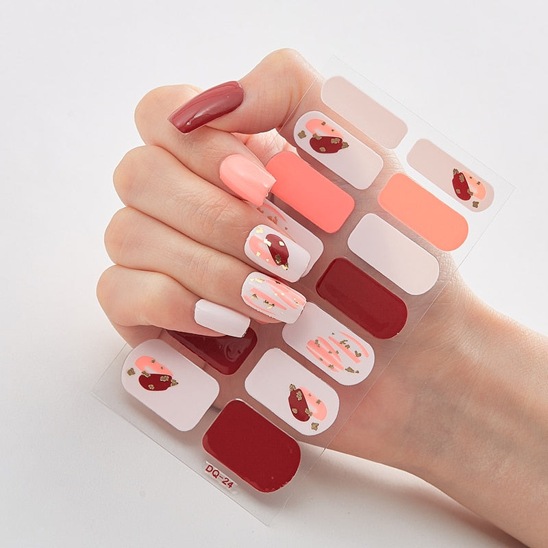 Five Sorts 0f Nail Stickers Decals Plain Stickers