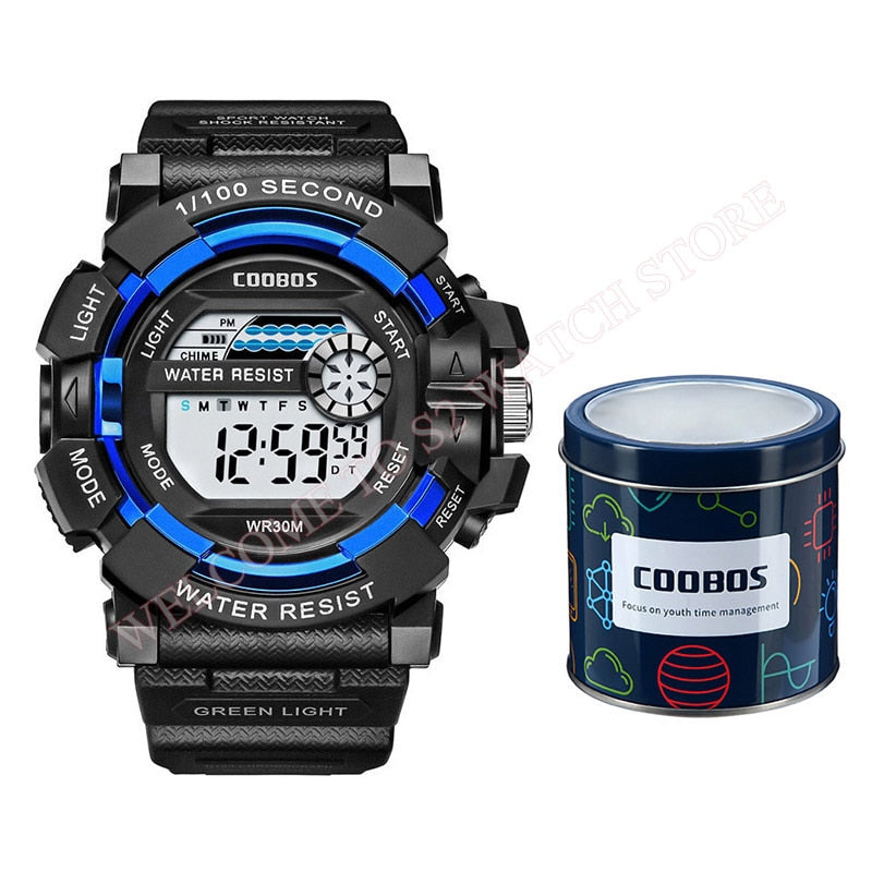 Cool Luminous Men Sport Watch High-end Silicone Strap