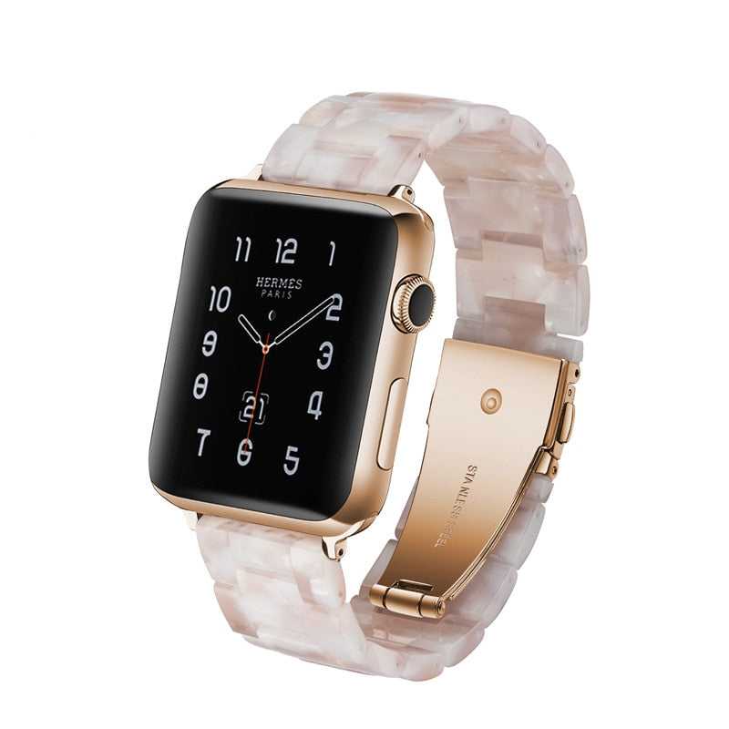 Transparent Resin Watch Band for Apple Watch