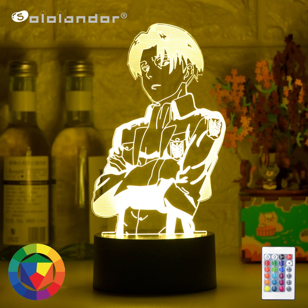 Acrylic Table Lamp Anime Attack on Titan