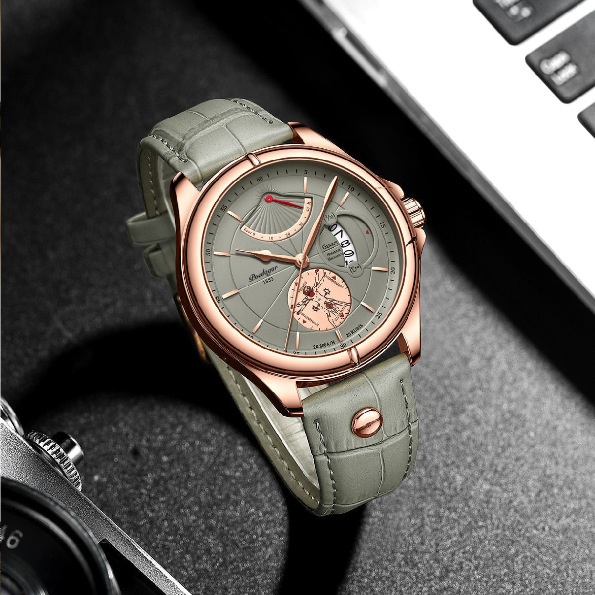 Top Brand Luxury Waterproof Date Quartz Watch