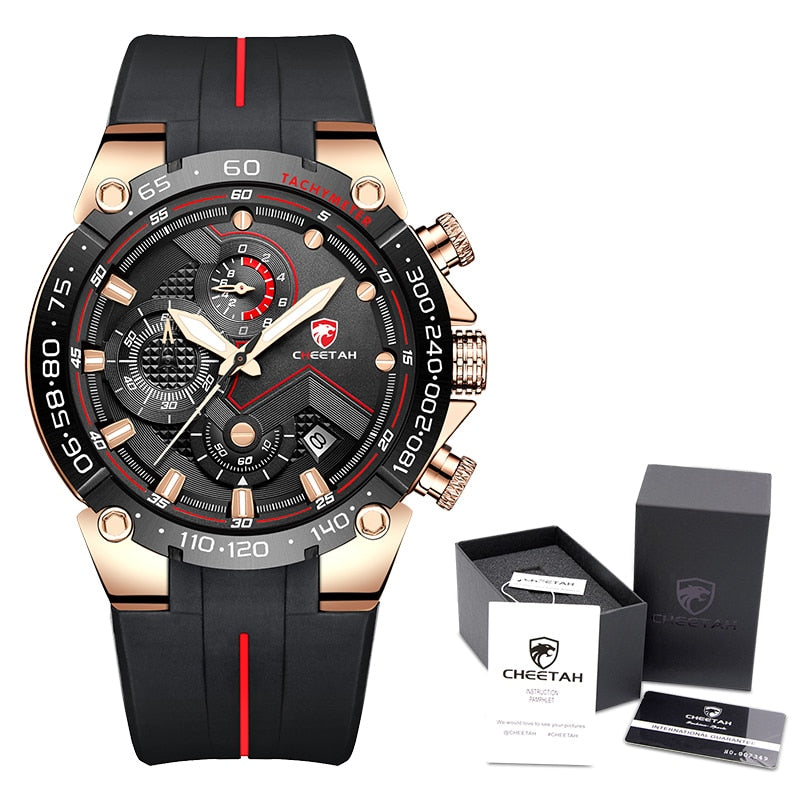 Luxury Brand Big Dial Watch Men Waterproof