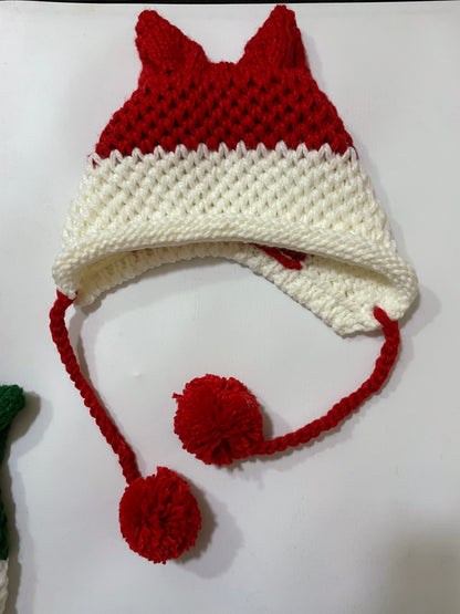 Cute Fox Ears Beanie Winter Warm