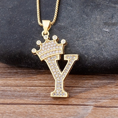 Alphabet Pendant Chain Necklace