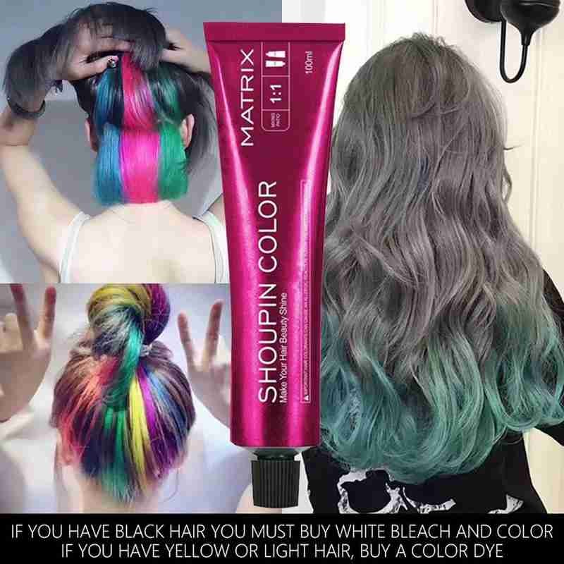 Hair Cream Mild Safe Hair Coloring Shampoo