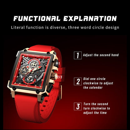 Top Brand Luxury Hollow Square Sport Watch