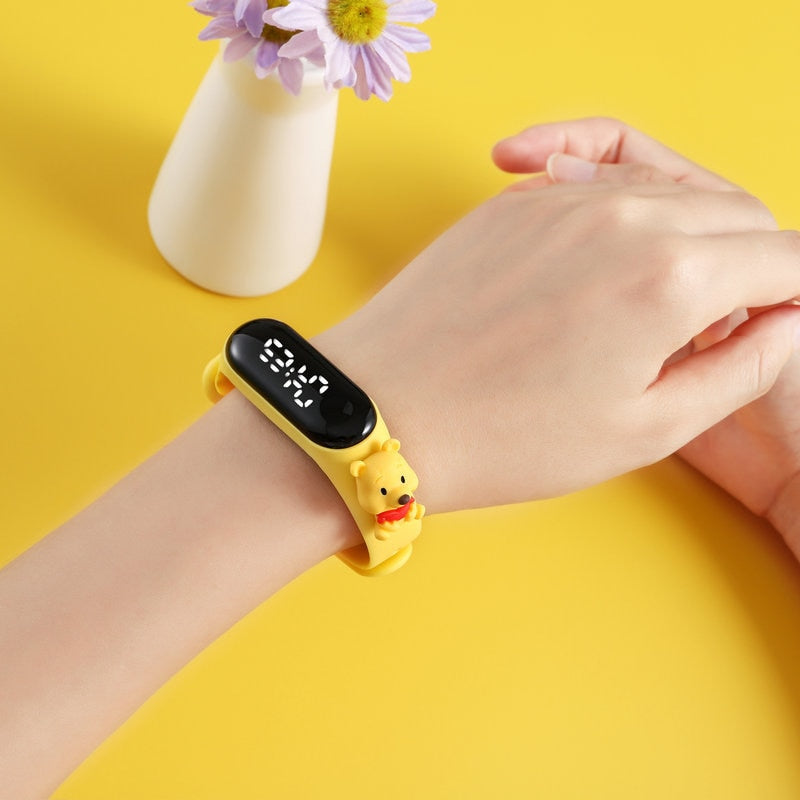 Disney Mickey Minnie LED Touch Watch Pooh Bear Bracelet