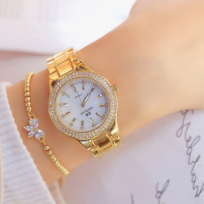 Wrist Watches Dress Gold Watch Crystal Diamond Watch