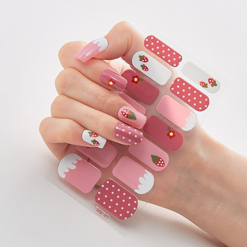 Five Sorts 0f Nail Stickers Decals Plain Stickers