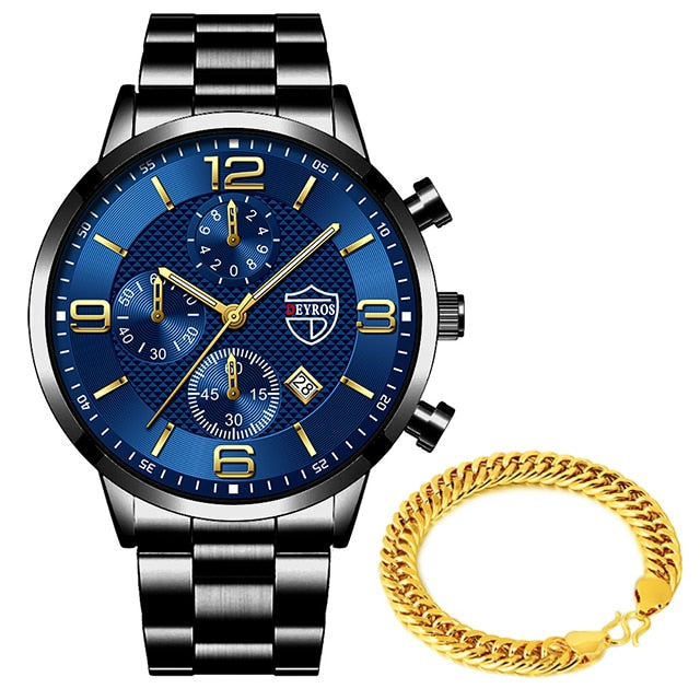 Luxury Gold Bracelet Business Watch