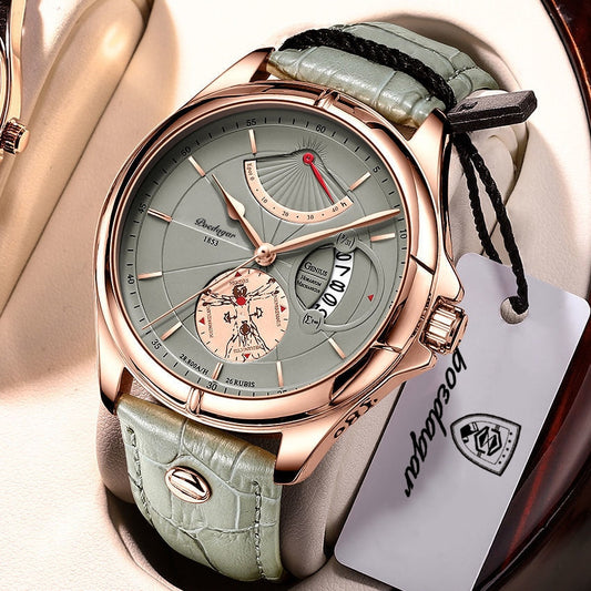 Top Brand Luxury Waterproof Date Quartz Watch