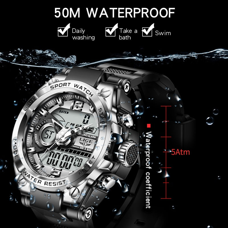 Creative Diving Watches Men Waterproof Alarm Watch