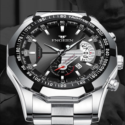 Stainless Steel Band Fashion Waterproof Quartz Watch