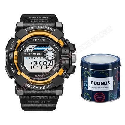 Cool Luminous Men Sport Watch High-end Silicone Strap