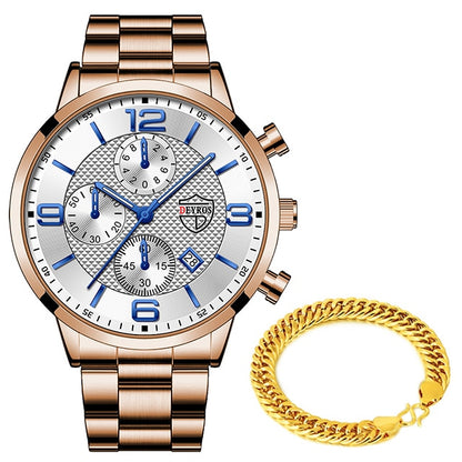 Luxury Gold Bracelet Business Watch