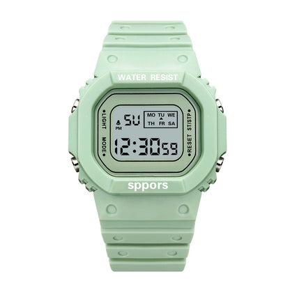 Transparent Digital Watch Square